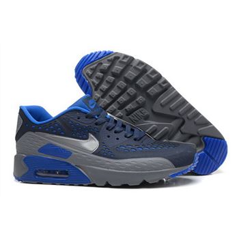Nike Air Max 90 Hyp Prm Mens Shoes 2015 Gray Black Royal Blue Hot Ireland